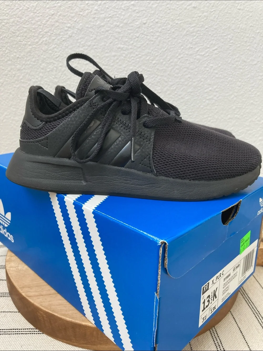 SALE! 50% Off adidas Kids X_PLR C Black Mesh Lace-Up Sneakers Size 13.5